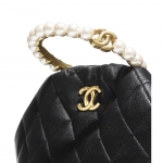 シャネル CHANEL パールバングルクラッチ バッグ GLD ブラック AS2609 B05967 94305