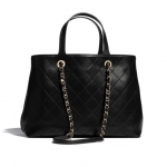 シャネル CHANEL トート バッグ ショルダー ブラック チェーン マト CC  AS1434 B02293 94305