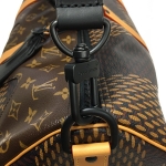 ルイ・ヴィトン NIGO コラボ ボストン ショルダーバッグ キーポル バンドリエール50 ダミエ ジャイアントモノグラム N40360