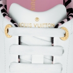 Louis Vuitton フラワーモチーフ ヒョウ柄 スニーカー 1A93XF 