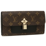 ルイヴィトン LOUIS VUITTON 長財布 モノグラム ポルトフォイユ フラワー ノワール M62577