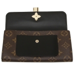 ルイヴィトン LOUIS VUITTON 長財布 モノグラム ポルトフォイユ フラワー ノワール M62577