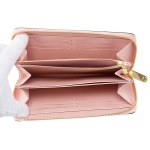 ルイヴィトン 長財布(ラウンドファスナー)   エピ EPI ジッピー・ウォレット レディース PINK ピンク/マルチ クリスマス レザーパッチ フェミニン M62067