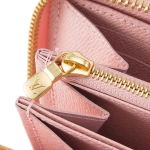 ルイヴィトン 長財布(ラウンドファスナー)   エピ EPI ジッピー・ウォレット レディース PINK ピンク/マルチ クリスマス レザーパッチ フェミニン M62067