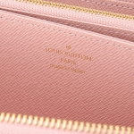 ルイヴィトン 長財布(ラウンドファスナー)   エピ EPI ジッピー・ウォレット レディース PINK ピンク/マルチ クリスマス レザーパッチ フェミニン M62067