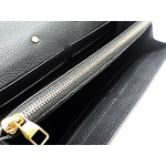 ルイヴィトン LOUIS VUITTON 長財布 アンプラント ポルトフォイユ メティス ノワール M62458