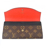 ルイ・ヴィトン LOUIS VUITTON モノグラムポルトフォイユ・サラ　テュイルリー  マロン PVC×レザー レディース財布 M64098