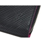 ルイヴィトン 　LV　エピ　ラウンドファスナー長財布　12枚カード　ジッピー・ウォレット　ノワール/ホットピンク M64838