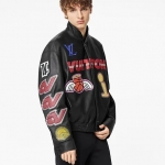 LOUIS VUITTON NBAロゴスレザーヒーロージャケット1A90LC