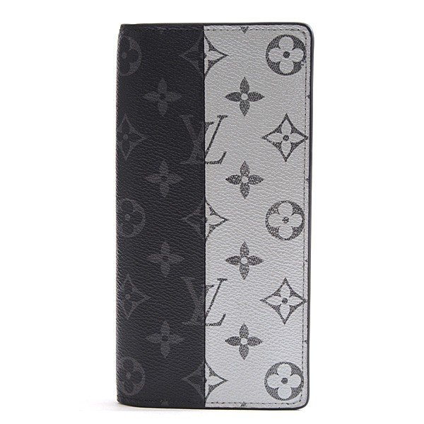 ルイヴィトン Louis Vuitton ポルトフォイユブラザ モノグラム エクリプス スプリット 長財布 メンズ M63027