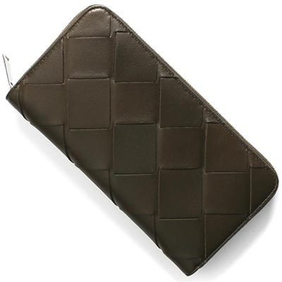 ボッテガヴェネタ 長財布 マキシイントレチャート/MAXI INTRECCIATO カーキグリーン メンズ 573431 VO0BI 3347