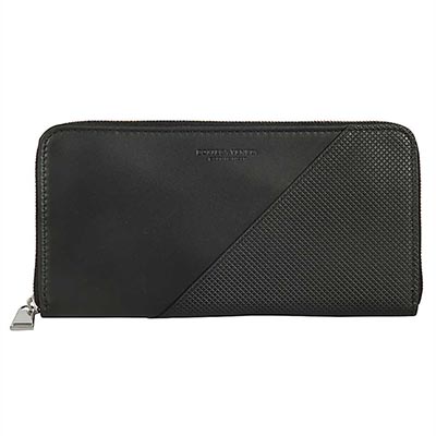 ボッテガヴェネタ レザー ラウンドファスナー長財布 メンズ 573431 VMAW4 1000