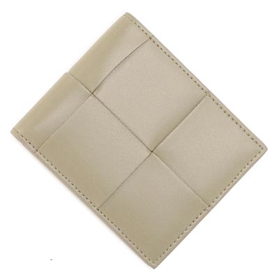 ボッテガヴェネタ BOTTEGA VENETA イントレチャート アーバンレザー 二つ折財布 トープ 649603 VBWD2 1511
