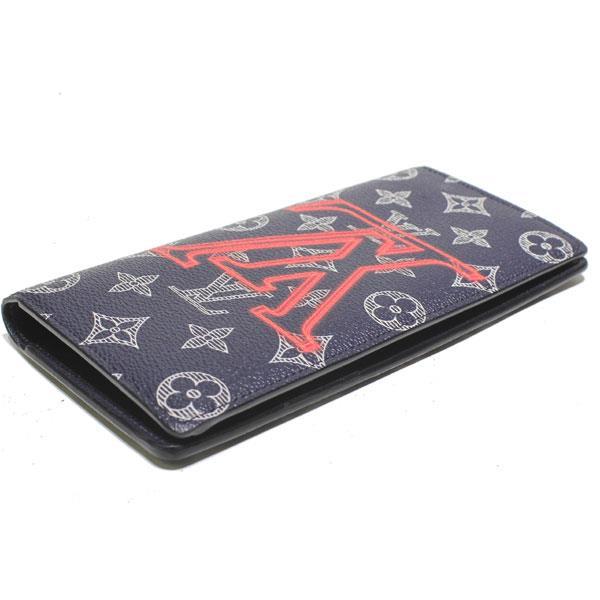ルイヴィトン LOUIS VUITTON メンズ財布 ポルトフォイユ ブラザ モノグラム アップサイドダウン インク M62893