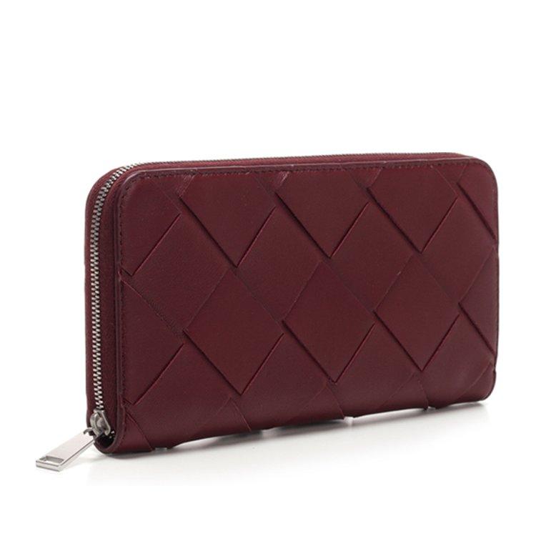 ボッテガヴェネタ BOTTEGA VENETA ラウンドファスナー 長財布 小銭入れ付き グリーン メンズ 573431 VO0BI 3698