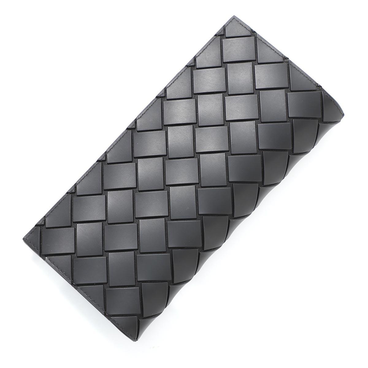 ボッテガヴェネタ BOTTEGA VENETA 二つ折りコンチネンタルウォレット長財布 ブラック メンズ 635077 vbwl1 8803