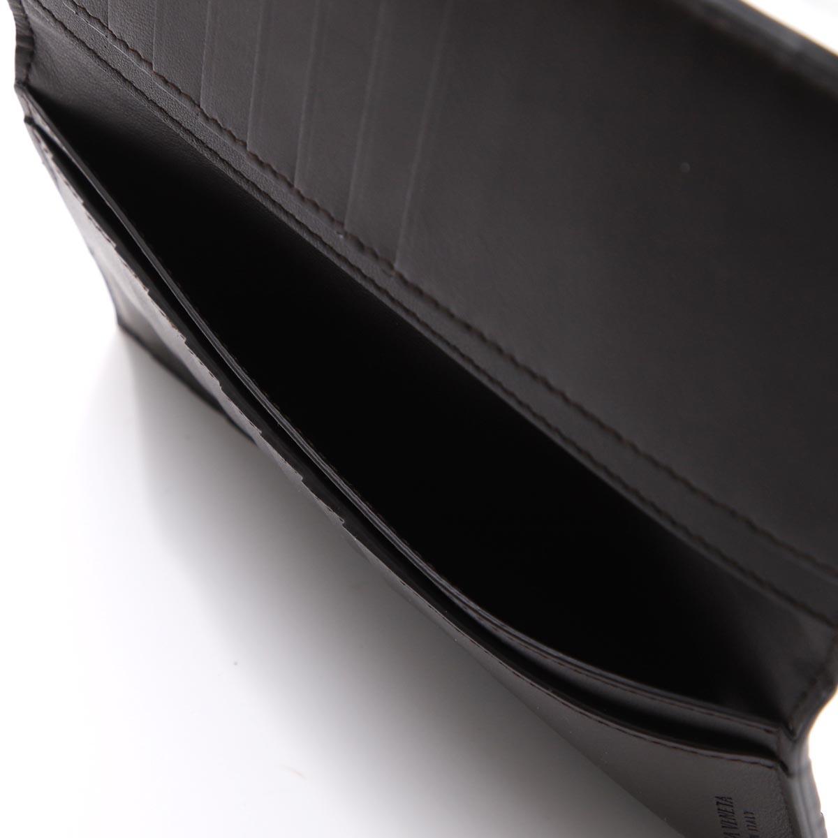 ボッテガヴェネタ BOTTEGA VENETA 二つ折り長財布 ブラック メンズ 635077 vcpq6 1205