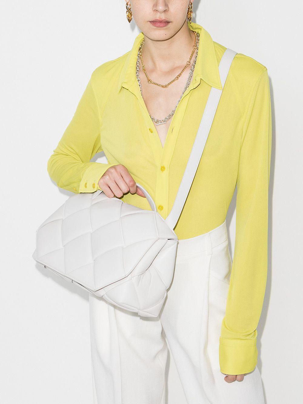 ボッテガ ヴェネタ BOTTEGAVENETA トップ ハンドル ショルダー ハンドバッグ ホワイト 2way 632647 VCQR1 9033