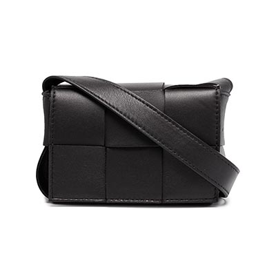 ボッテガベネタ BOTTEGA VENETA イントレチャートレザーミニバッグ ザ・カセット 666688 VMAY1 8425