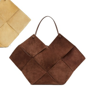 ボッテガヴェネタ BOTTEGA VENETA マキシイントレチャート トートバッグ ベージュ 652058 V0HS1 2201