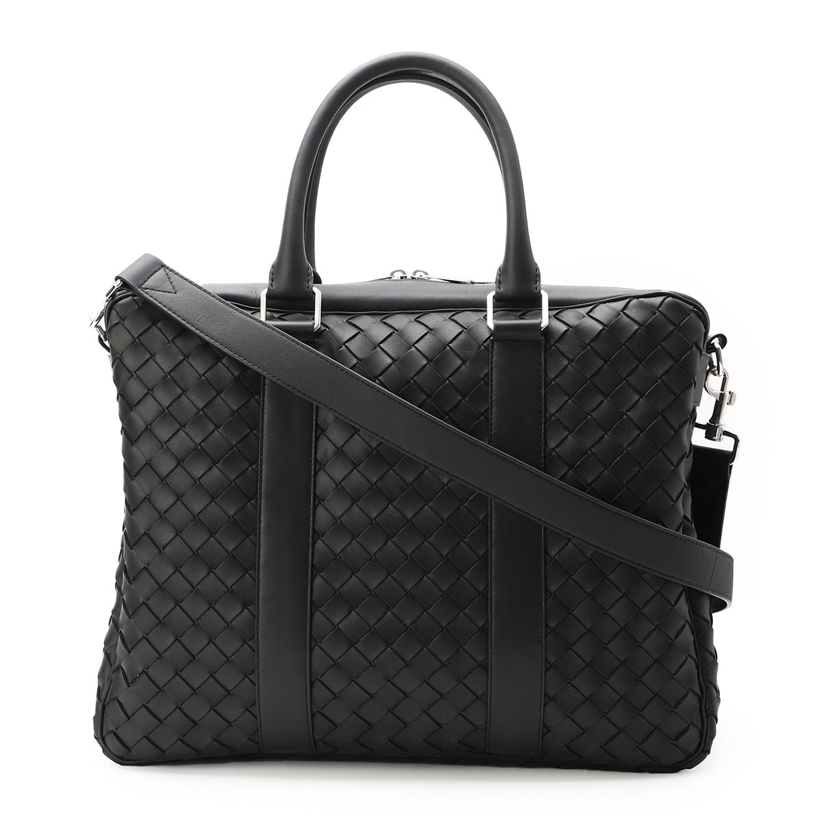 ボッテガヴェネタ Bottega Veneta イントレチャート カーフレザー ブリーフケース ビジネスバッグ 650372 V0E51 8803