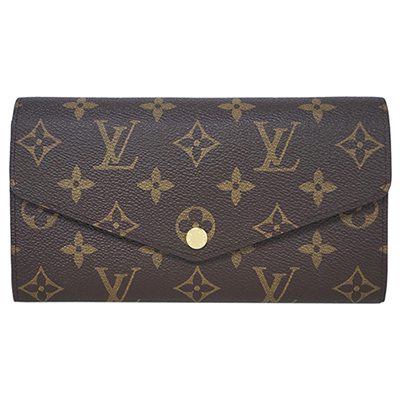 ルイヴィトン 財布   LV モノグラム ファスナー長札 ポルトフォイユ・サラ フューシャ M62234