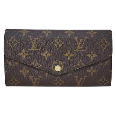 ルイヴィトン財布  LOUIS VUITTON ヴィトン LV モノグラム ファスナー長札 ポルトフォイユ・サラ ローズ・バレリーヌ M62235