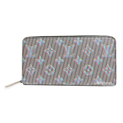 ルイヴィトン 2コレクション 限定 ジッピーウォレット 長財布 モノグラム LV ポップ  ブルー WALLET Monogram M68662