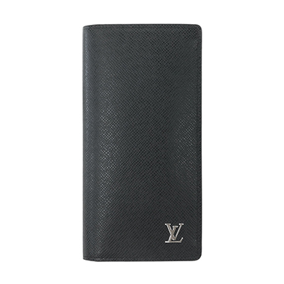 ルイヴィトン 財布 LOUIS VUITTON ヴィトン タイガ LV メンズ ファスナー長札 16枚カード ポルトフォイユ・ブラザ ノワール LVシルバーロゴ  M30285
