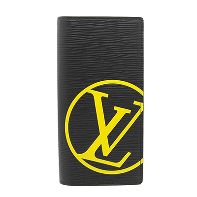 ルイ ヴィトン LOUIS VUITTON メンズ 財布 長財布  エピ ポルトフォイユ ブラザ NOIR ブラック+イエロー M67910