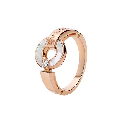 BVLGARI ブルガリブルガリ オープンワーク リングダイヤ指輪 18K 354425