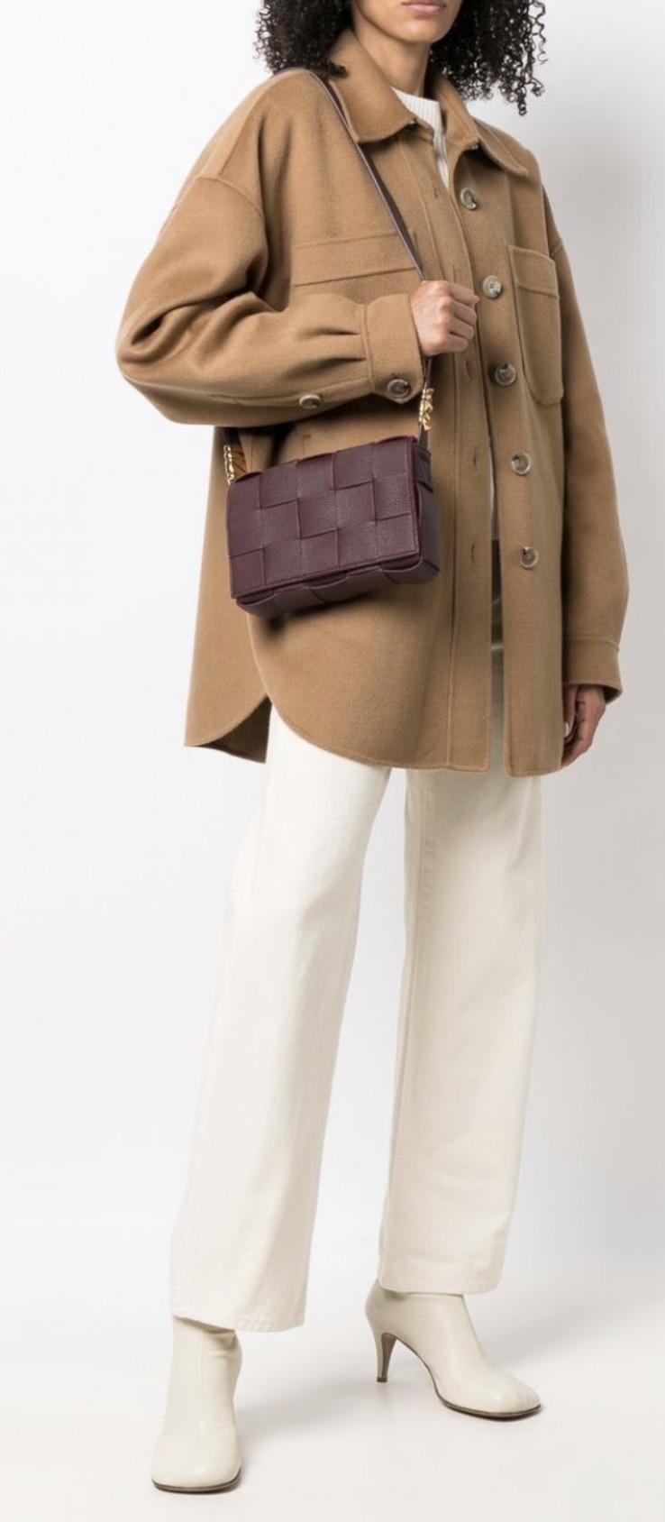 ボッテガベネタ Bottega Veneta クロスボディ イントレチャートレザー カセットショルダーバッグ 666870V17H16111