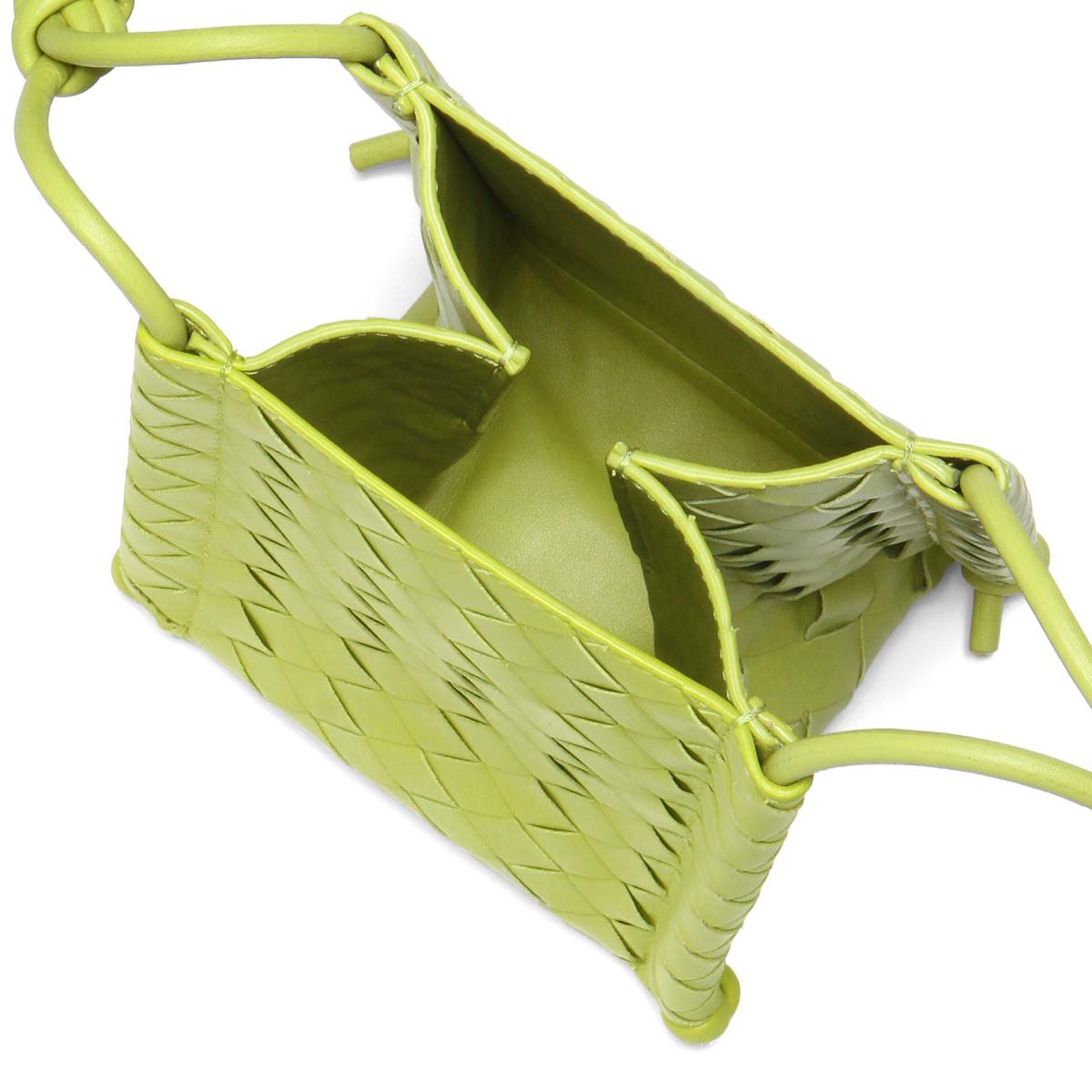ボッテガ ヴェネタ BOTTEGA VENETA バッグ レディース ショルダーバッグ ミニ THE KNOT ザ ノット KIWI グリーン  639293 VCRA2 3520​