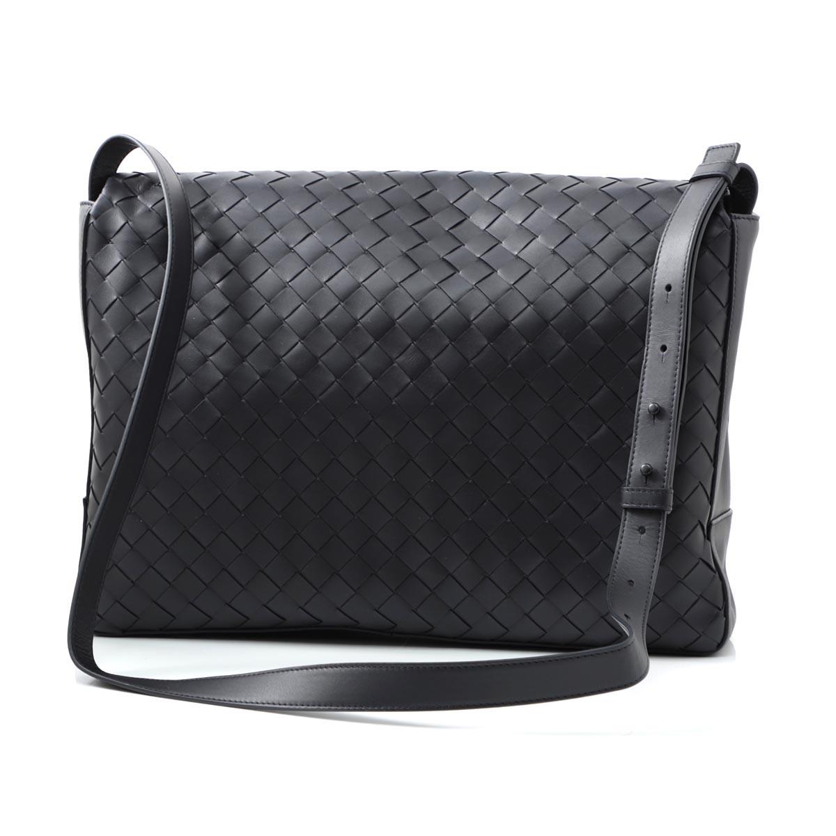 ボッテガヴェネタ BOTTEGA VENETA イントレチャート レザーショルダーバッグ  609419 VCPQ1 4202​
