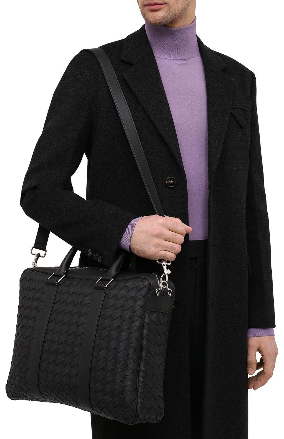 ボッテガヴェネタ Bottega Veneta イントレチャート カーフレザー ブリーフケース ビジネスバッグ 650372 V0E51 8803
