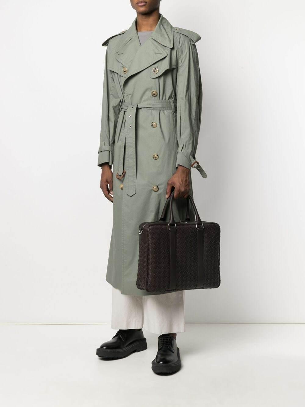 ボッテガヴェネタ Bottega Veneta イントレチャート カーフレザー ブリーフケース ビジネスバッグ 650372 V0E51 2145