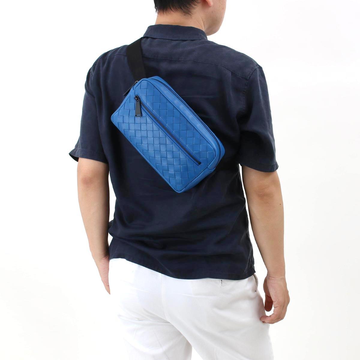 ボッテガヴェネタ BOTTEGA VENETA ボディバッグ/ベルトバッグ イントレチャート ブルー メンズ 601062 VCPQ2 4230
