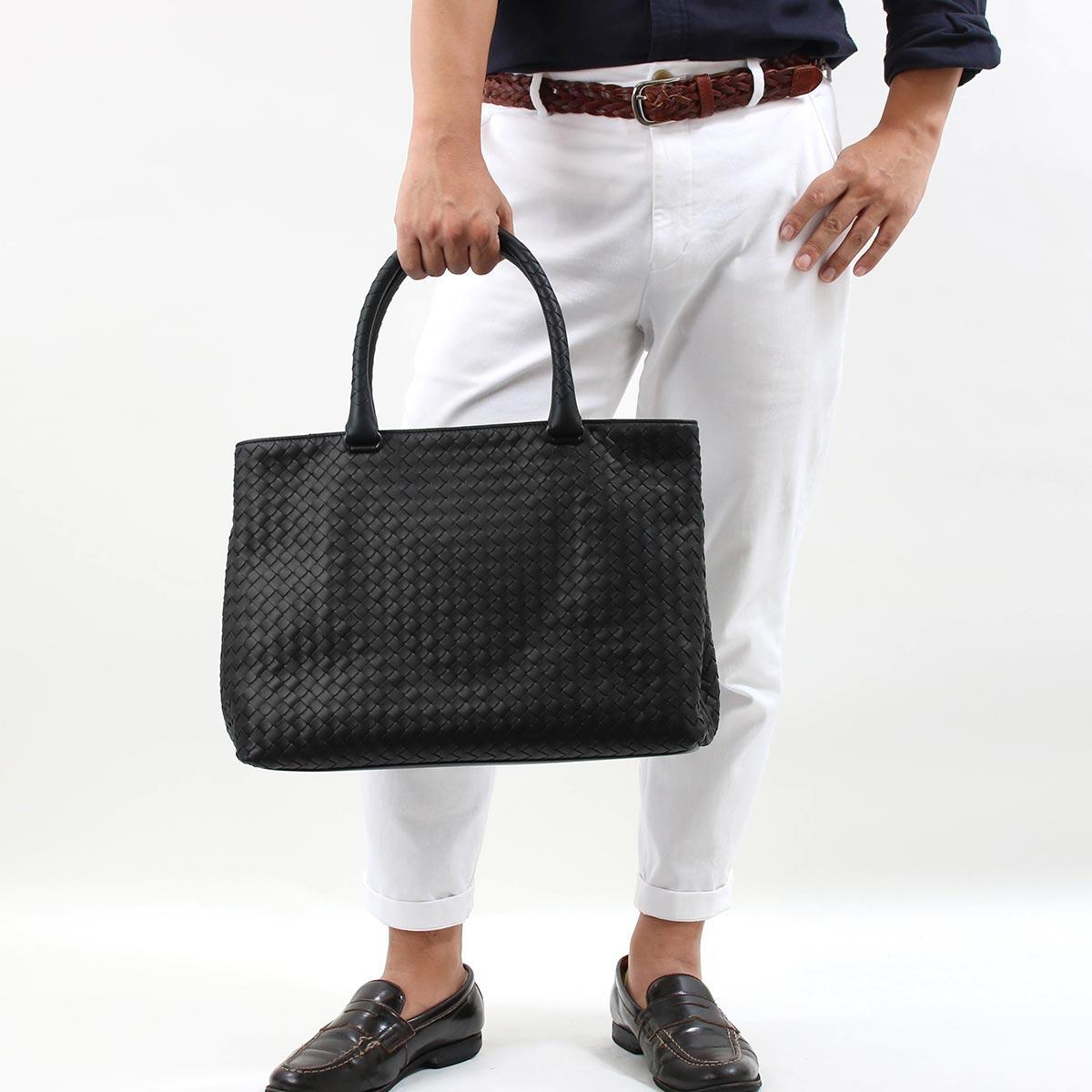 ボッテガヴェネタ BOTTEGA VENETA トートバッグ イントレチャート ナッパ ブラック 428331 V0016 8175 メンズ