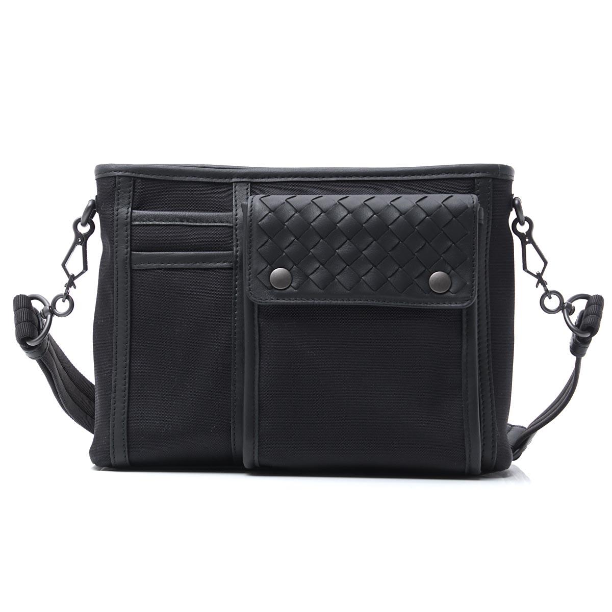 ボッテガヴェネタ BOTTEGA VENETA ショルダーバッグ メッセンジャーバッグ ブラック メンズ ギフト プレゼント レザー 本革 548325 vaye7 1000