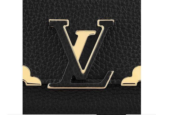 ルイヴィトン ポルトフォイユ・カプシーヌ 長財布 財布 レディース トリヨンレザー ブラック M64551