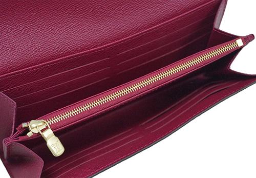 ルイヴィトン 財布   LV モノグラム ファスナー長札 ポルトフォイユ・サラ フューシャ M62234