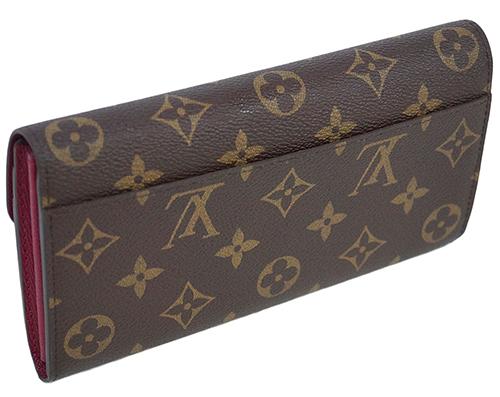 ルイヴィトン 財布   LV モノグラム ファスナー長札 ポルトフォイユ・サラ フューシャ M62234