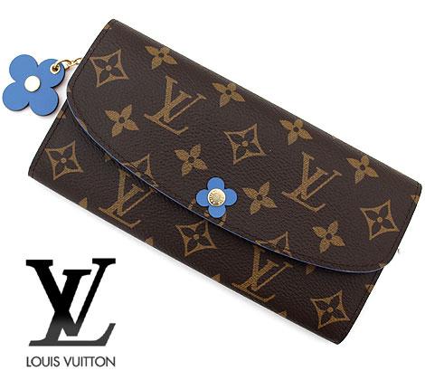 LOUISVUITTON ルイヴィトン モノグラム　ポルトフォイユ エミリー　フラワーモチーフ　ブロッサム　小銭入れ付長財布 M63895