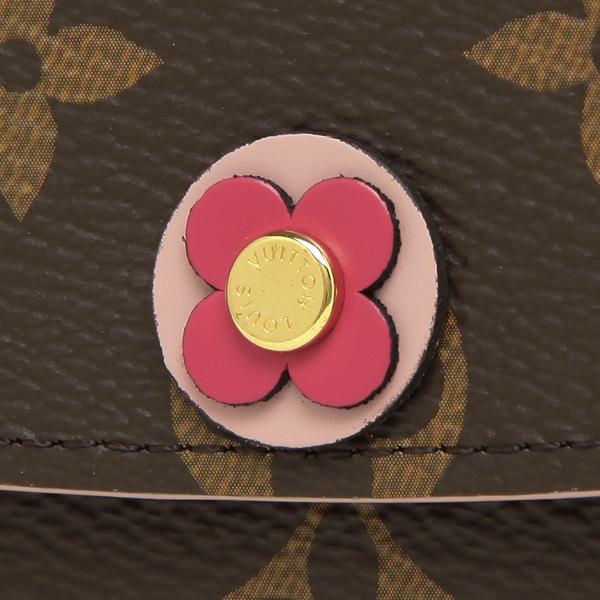 ルイヴィトン 財布 LOUIS VUITTON ヴィトン モノグラム LV ファスナー長札 ポルトフォイユ・エミリー ホットピンク モノグラム・フラワー M68313