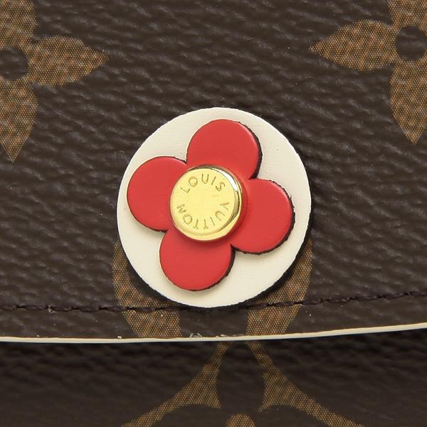 ルイヴィトン 長財布 レディース LOUIS VUITTON  ブラウン レッド M68331​