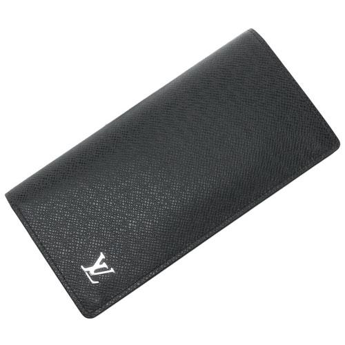 ルイヴィトン 財布 LOUIS VUITTON ヴィトン タイガ LV メンズ ファスナー長札 16枚カード ポルトフォイユ・ブラザ ノワール LVシルバーロゴ  M30285