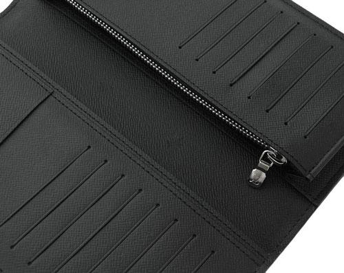 ルイヴィトン 財布 LOUIS VUITTON ヴィトン タイガ LV メンズ ファスナー長札 16枚カード ポルトフォイユ・ブラザ ノワール LVシルバーロゴ  M30285