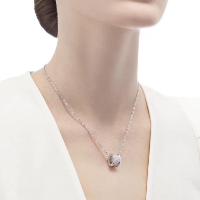 ブルガリ エレガント BVLGARI ☆B.ZERO1 ネックレス パヴェダイヤ 346167