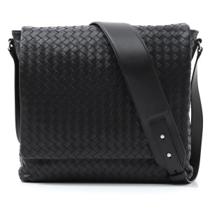 ボッテガヴェネタ BOTTEGA VENETA メッセンジャーバッグ ブラック メンズ ショルダー バッグ レザー 577538 vq139 1000