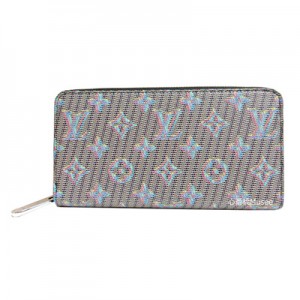 ルイヴィトン 2コレクション 限定 ジッピーウォレット 長財布 モノグラム LV ポップ  ブルー WALLET Monogram M68662